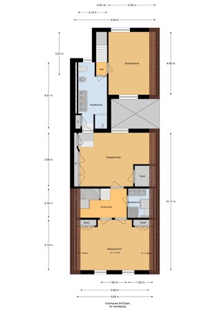 Plattegrond - Voorhaven 84, 1135 BT Edam - Voorhaven 84_1e.jpg